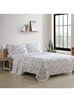 Eddie Bauer Eddie Bauer - Full Sheets, Cotton Flannel Bedding Set, 4pieces, Brushed for Extra Softness, Cozy Home Decor (Rookeries, Full)  - Image 3