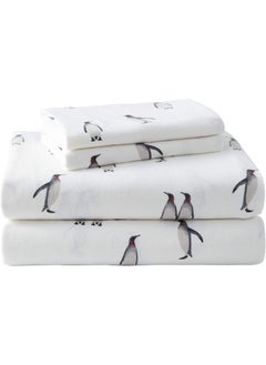 Eddie Bauer Eddie Bauer - Full Sheets, Cotton Flannel Bedding Set, 4pieces, Brushed for Extra Softness, Cozy Home Decor (Rookeries, Full)  - Image 1