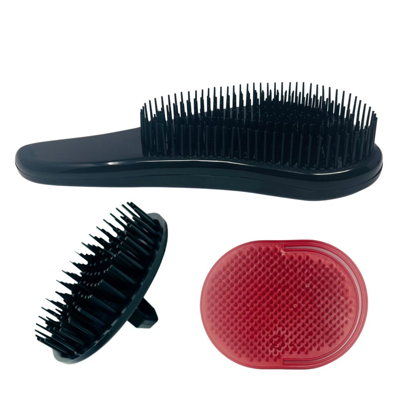 GBS Pet Deshedding Tools 3 Pack Wave Fur Brush Shampoo Brush and Massager Brush Perfect for Dogs or Cats