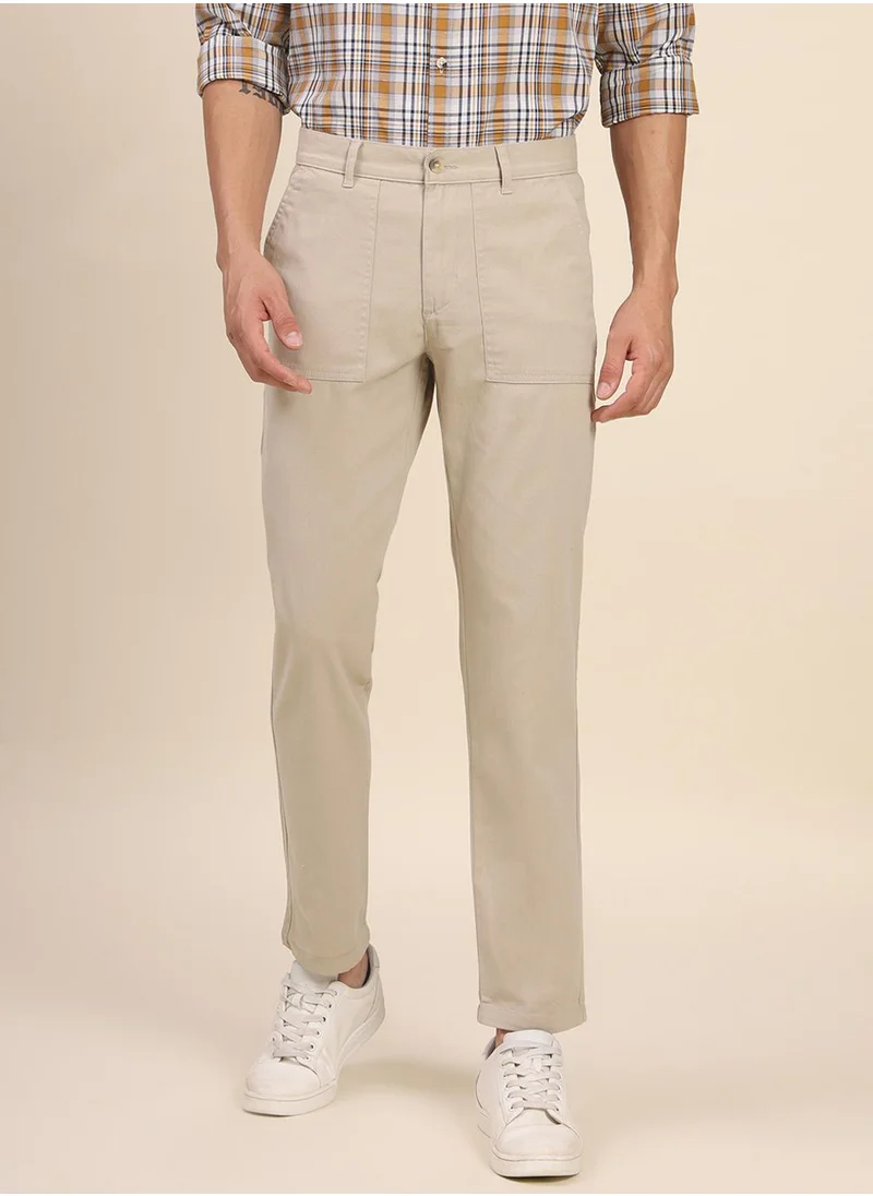 دينيس لينغو Beige Chinos Pants For Men