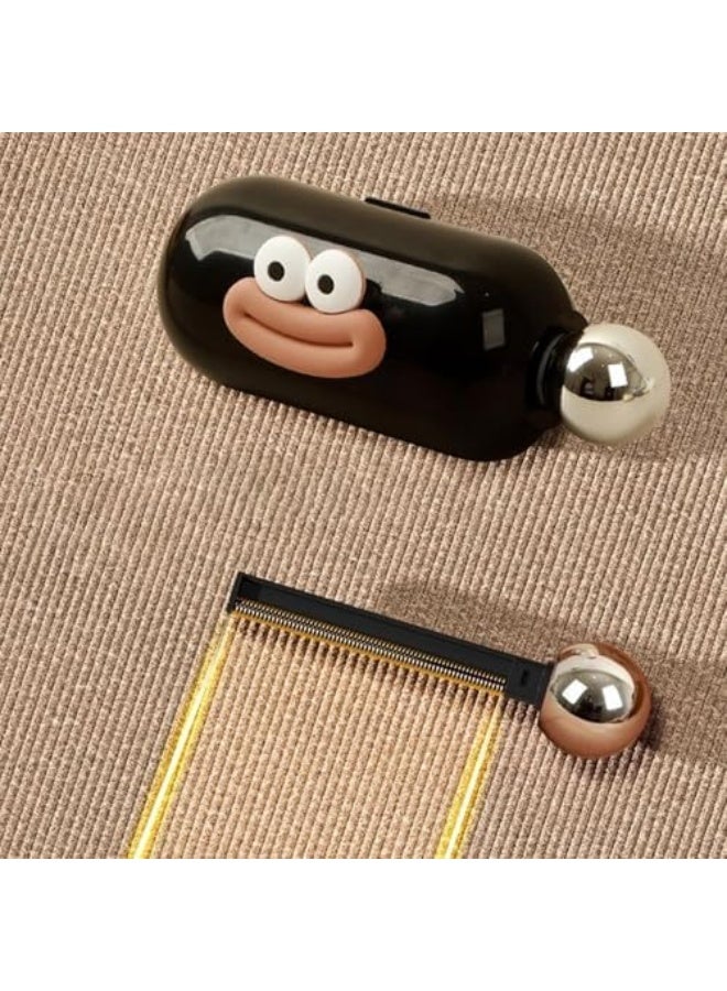 أسطوانة غراء قابلة لإعادة الاستخدام لإزالة شعر الحيوانات الأليفة | أسطوانة لاصقة قابلة للغسل مع فرشاة | كرة صغيرة لإزالة الوبر | لفة لاصقة لإزالة شعر الكلاب والقطط | أسطوانة غراء محمولة بحجم السفر لإزالة الغبار - Image 4