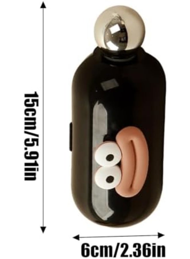 أسطوانة غراء قابلة لإعادة الاستخدام لإزالة شعر الحيوانات الأليفة | أسطوانة لاصقة قابلة للغسل مع فرشاة | كرة صغيرة لإزالة الوبر | لفة لاصقة لإزالة شعر الكلاب والقطط | أسطوانة غراء محمولة بحجم السفر لإزالة الغبار - Image 2