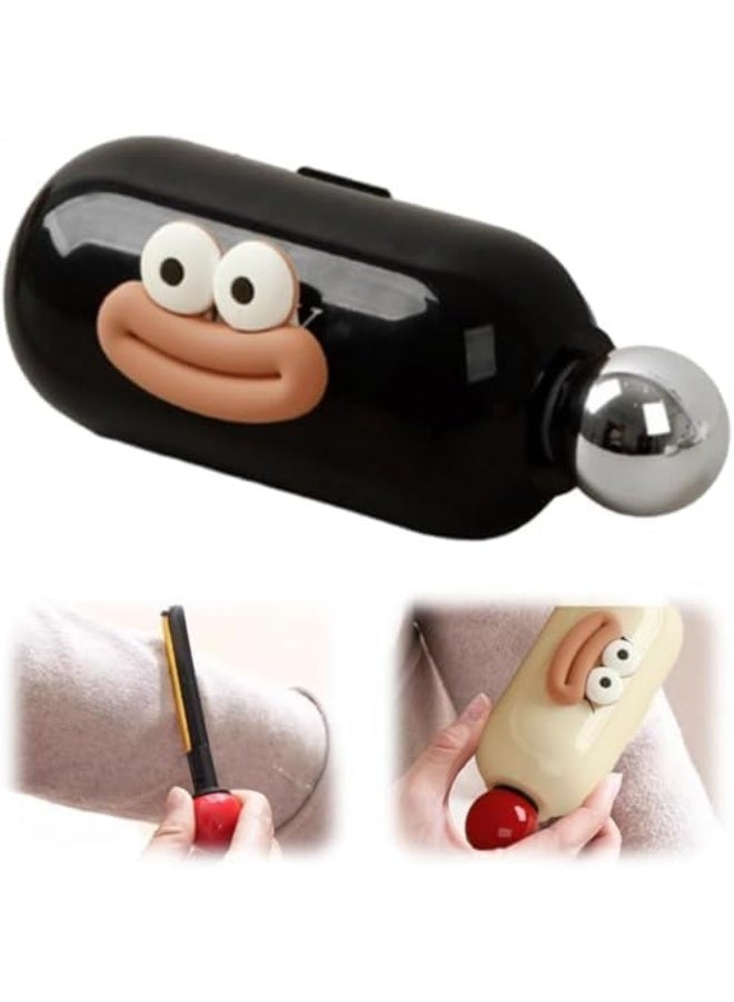 أسطوانة غراء قابلة لإعادة الاستخدام لإزالة شعر الحيوانات الأليفة | أسطوانة لاصقة قابلة للغسل مع فرشاة | كرة صغيرة لإزالة الوبر | لفة لاصقة لإزالة شعر الكلاب والقطط | أسطوانة غراء محمولة بحجم السفر لإزالة الغبار - Image 1