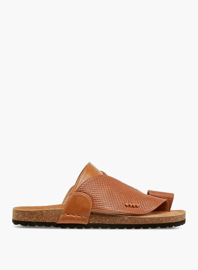 Al Waha Men Panelled Slip-On Arabic Sandals