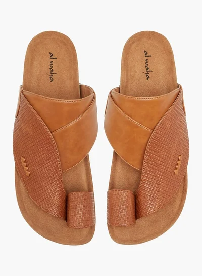 Al Waha Men Panelled Slip-On Arabic Sandals