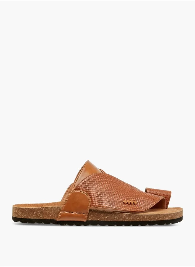 Al Waha Men Panelled Slip-On Arabic Sandals
