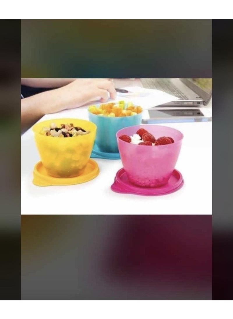 Tupperware Colorful 3-Piece Storage Containers  - Image 4