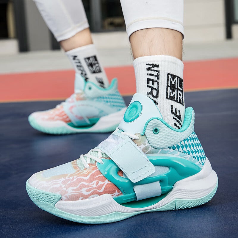 Water Splash 5Th Generation Basketball Shoes Men'S Luminous Shoes Kt9 Frenzy Five Student Children'S Sports Shoes Women'S Running Shoes Competition - Image 4
