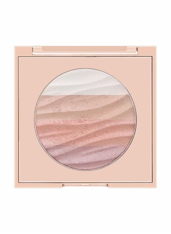 W7 Cosmetics W7 Afterglow Blusher & Highlight Compact - Pink & Gold Glowing Pressed Powder Compact  - Image 2