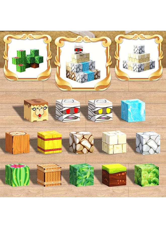 Zeemey Magnetic Blocks - Build Magnet Magic Portal Set, Magnetic Tiles 0.78" Building Blocks Toddler Toys STEM Sensory Outdoor Toys for 3+ Year Old Boys & Girls, Creative Kids Games Kids Toys 100PCS  - Image 5