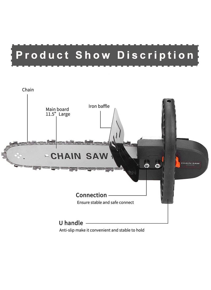MLD MLD Electric Chain Saw Converter Bracket 16" inch Tree Felling Woodworking Tool For Angle Grinder AT1603 (Material- Plastic/Metel)(Grinder Machine Not Included)  - Image 4