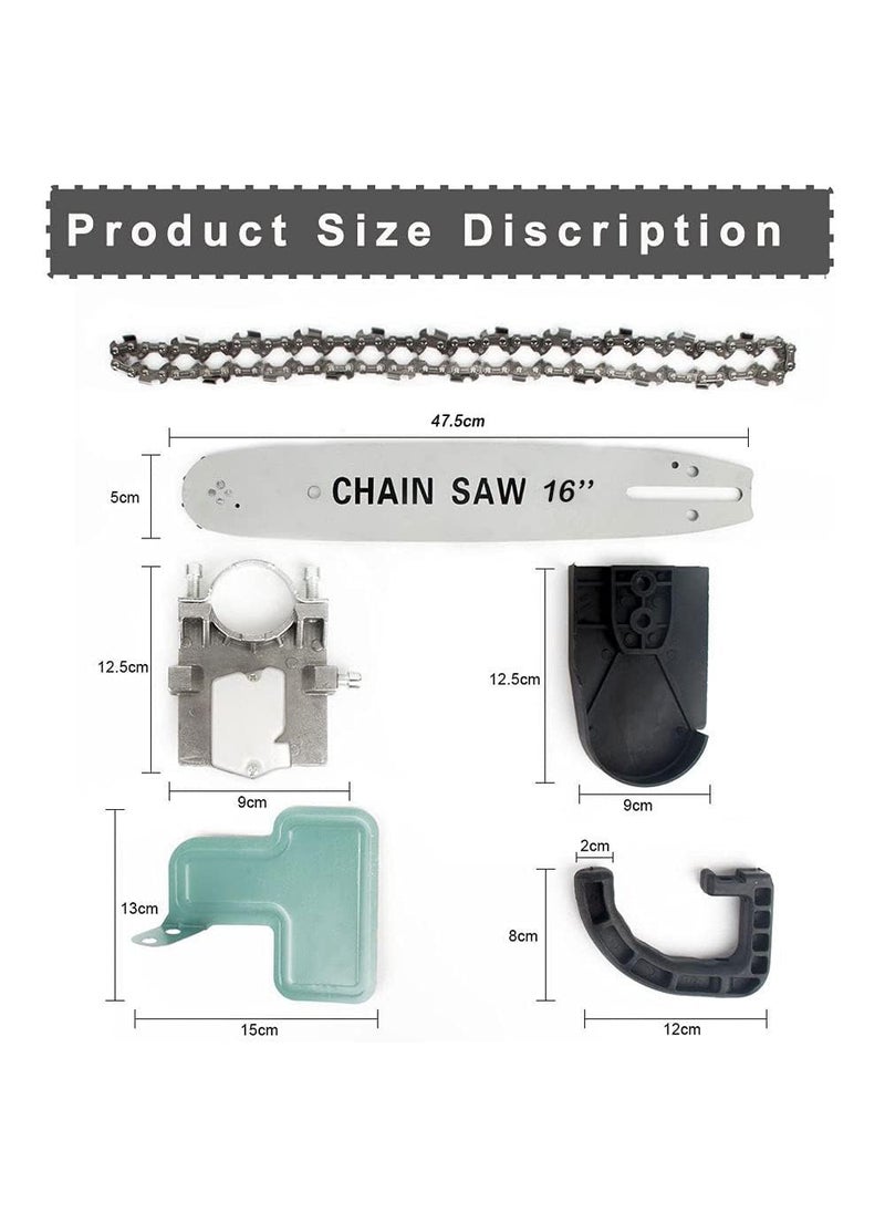 MLD MLD Electric Chain Saw Converter Bracket 16" inch Tree Felling Woodworking Tool For Angle Grinder AT1603 (Material- Plastic/Metel)(Grinder Machine Not Included)  - Image 2