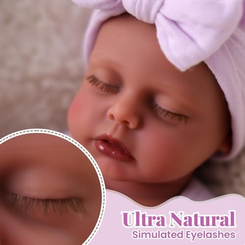 BABESIDE 12Inch Silicone Baby Dolls Platinum Weighted Reborn Dolls Silicone Full Body RealisticNewborn Reborn Baby Doll Real Life with Complete Accessories for Kids Age 3 - Image 5