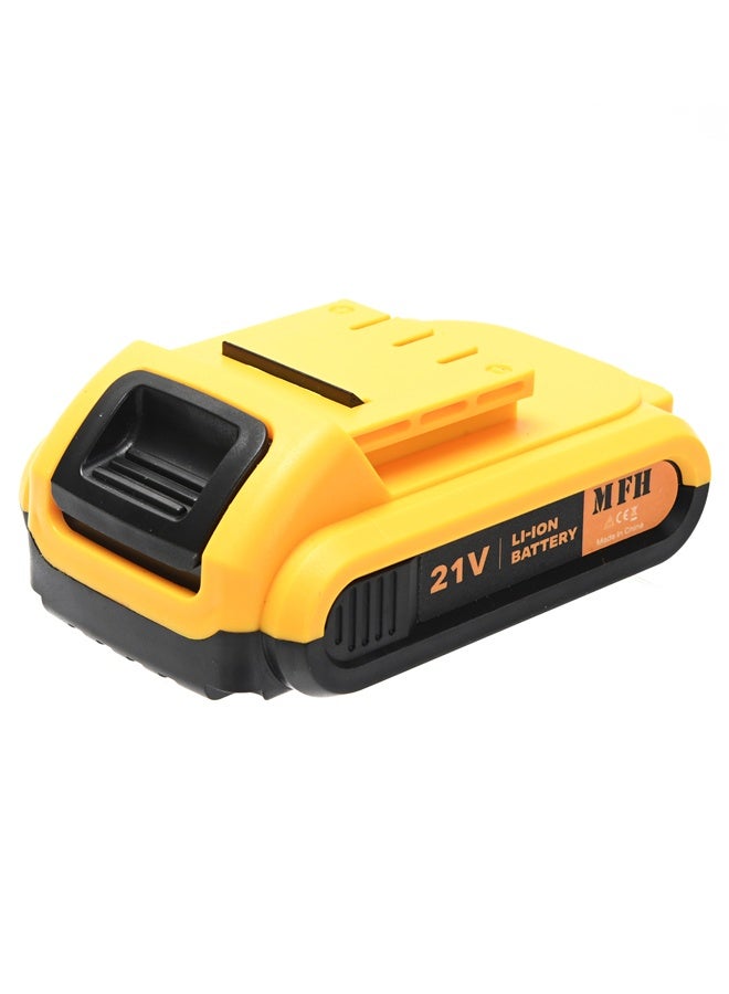 MFH TOOLS 21V Battery -1300mA - Lithium-Ion Replacement Battery Pack, Rechargeable, Compatible Power Tool Battery for Cordless Tools and Drills - Image 1