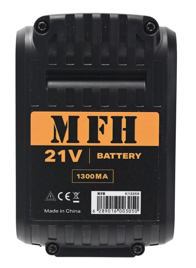 MFH TOOLS 21V Battery -1300mA - Lithium-Ion Replacement Battery Pack, Rechargeable, Compatible Power Tool Battery for Cordless Tools and Drills - Image 4