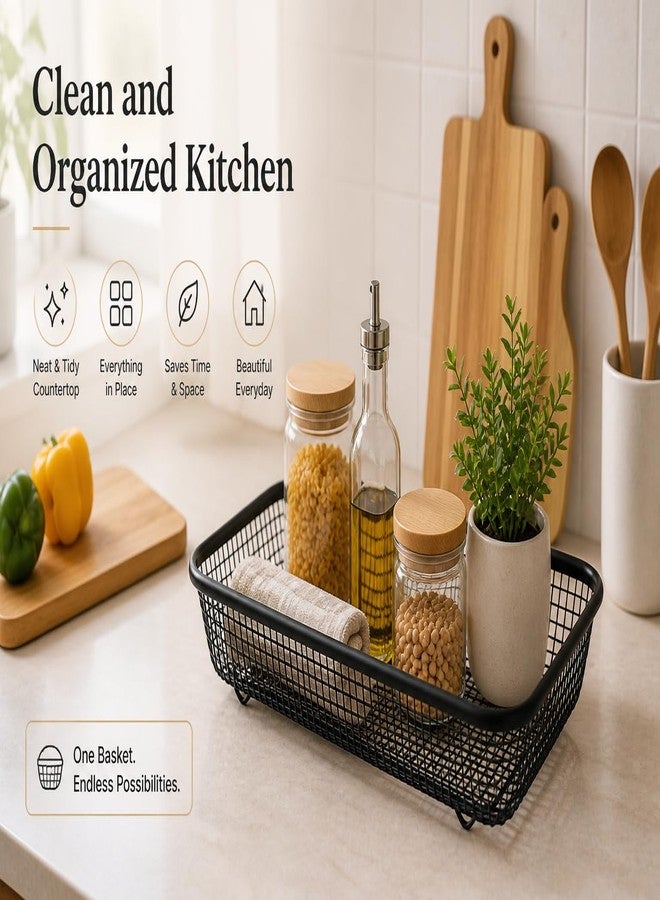 ARUP Drainer Basket for Kitchen Utensils/Dish Drying Stand/Spoon Rack/Bartan Basket/Sink Counter Top Dish Drainer Rack - Image 2