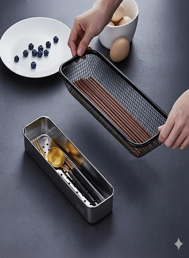 ARUP Drainer Basket for Kitchen Utensils/Dish Drying Stand/Spoon Rack/Bartan Basket/Sink Counter Top Dish Drainer Rack - Image 4