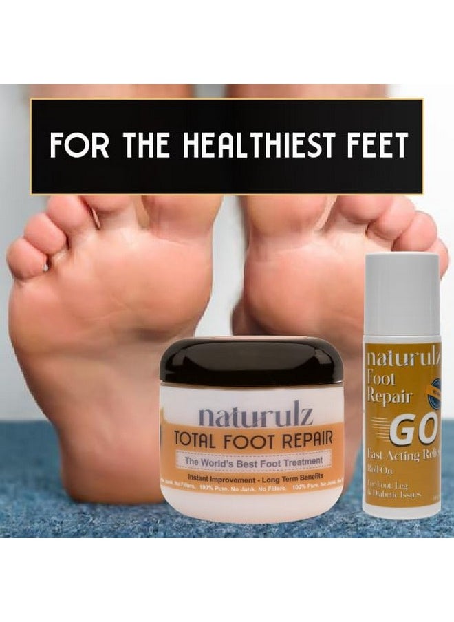Naturulz - Total Foot Repair 4Oz Cream Perfect Remedy For Tired Feet Dry Skin And Diabetic Issues And More - Image 1