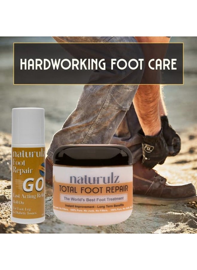 Naturulz - Total Foot Repair 4Oz Cream Perfect Remedy For Tired Feet Dry Skin And Diabetic Issues And More - Image 1