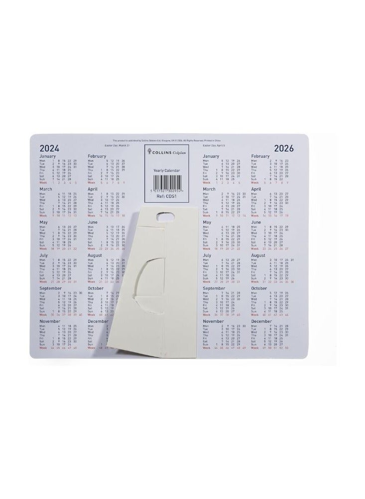 Collins Colplan 2025 - A4 Yearly Desktop Calendar (CDS1-25) - Full Year View for Wall or Desk - Image 2