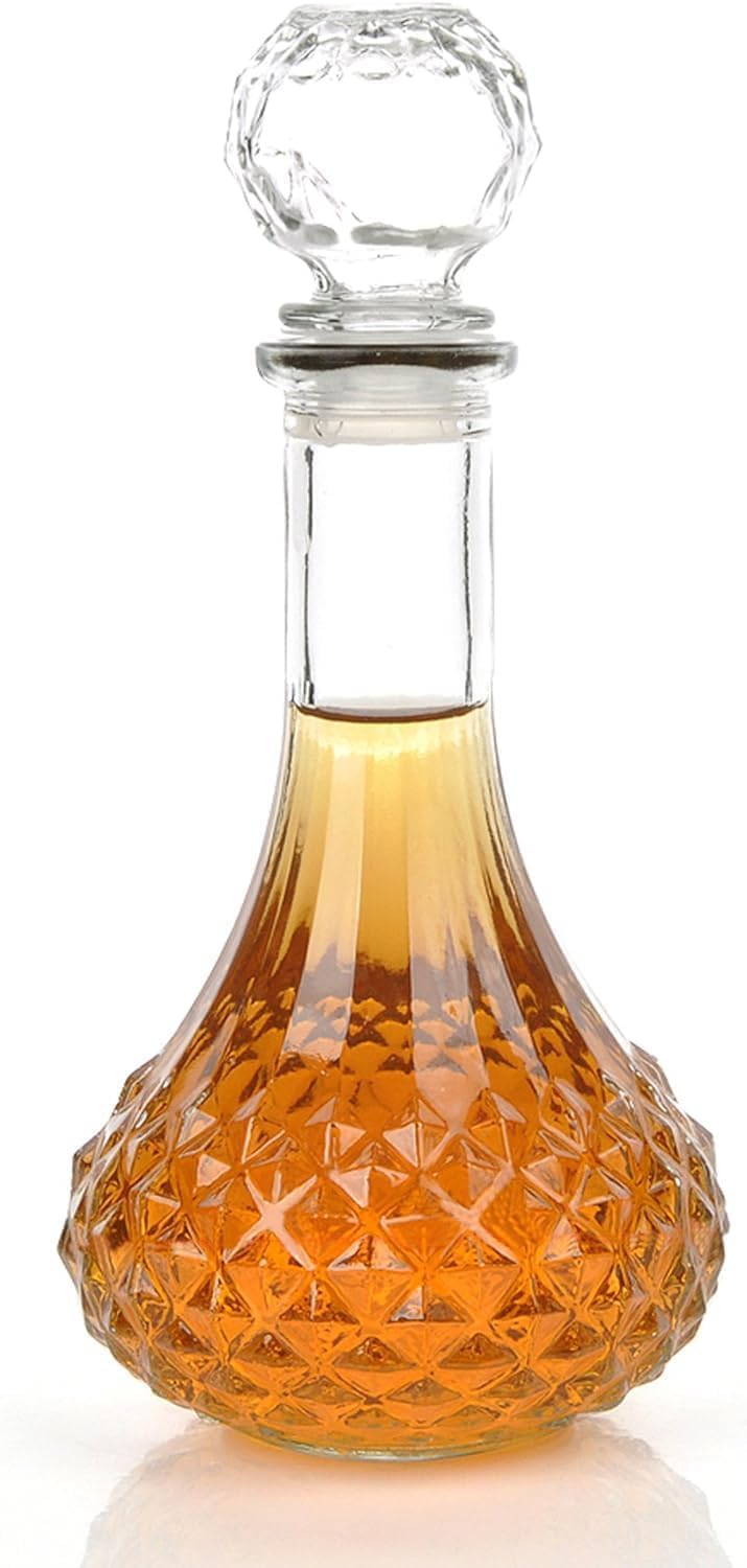 ConvertKitchen RAJWADI Decanter | 1000ml European Style Glass Container for Alcohol, Liquor, Whisky, Vodka, Scotch, Wine, Rum, Brandy, Champagne, Tequila, Juice Storage and Serving - Image 1