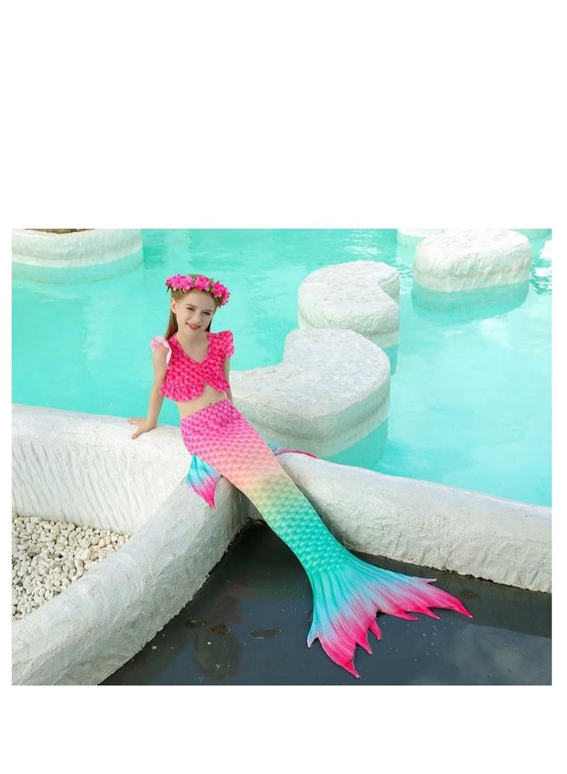 Y&D 3-Piece Mermaid Bathing Swimsuit Set - Image 1