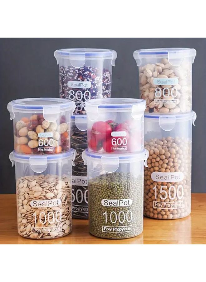 3pcs Airtight Food Storage Container Set 600ml 800ml 1000ml - Image 1