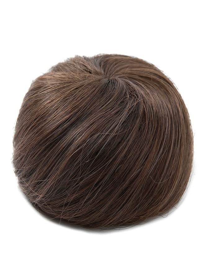 LUSH LOCKS Hair Bun & juda Donut Light Brown Clip in Synthetic Updo Chignon Drawstring Bun Hair Pieces for Women Gril Lady - Image 3