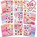 Greingways 550PCS Valentines Day Stickers 40 Sheet Heart Stickers Valentine Crafts Make Your Own Sticker Valentines Gifts for Kids Classroom Cards Goodie Bags Valentine Party Favors Love Sticker for Kids - Image 3