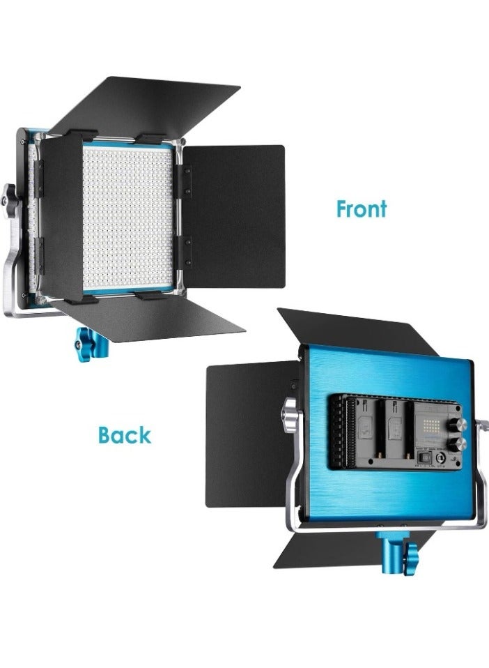 Neewer Professional Video Light, Dimmable Bi Color LED Studio Light, Portable Photography Light With Durable Metal Frame For Studio Content Creation Video Recording, (660 LED Beads, Blue)  - Image 3