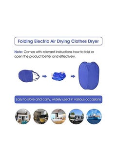 Portable Clothes Dryer Laundry Dryer Machine Electric Folding Fast Clothing Drying Heater 800W with Rack for Home Dormitory Laundry Blue - pzsku/Z4D1D56A0666B7C0BA407Z/45/_/1733079177/76705a7b-e4c1-4f7d-91a5-a13e6c77a5fc