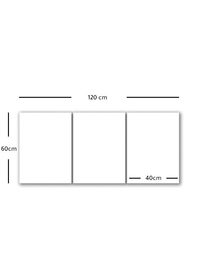 Marktna - Decorative Wall Art Painting With an Animals Design, 3 Pieces, Size 120x60cm - Image 1