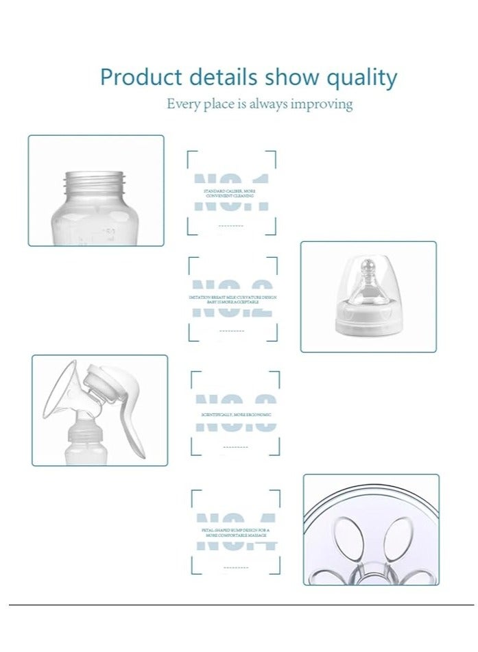 Manual Silicone Breast Pump With Adjustable Suction And Accessories - Image 5
