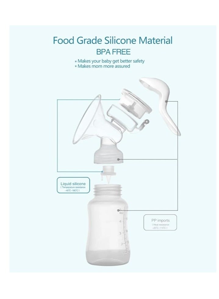 Manual Silicone Breast Pump With Adjustable Suction And Accessories - Image 3