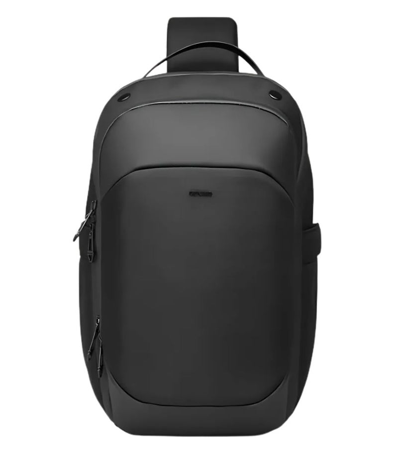 OZUKO Waterproof Minimalist Sling Crossbody Chest Bag for Men, Lightweight Hiking Travel and Daily Commute Bag, Black, 9731 - Image 1
