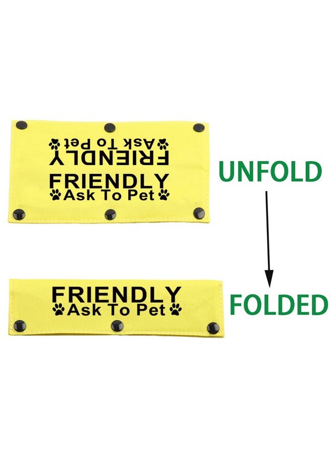 JXGZSO JXGZSO Not Friendly Ask to Pet Dog Lead Give Me Space Dog Leash Wrap Rescue Dog Lead Cover (FRIENDLY A to P DLS)  - Image 2