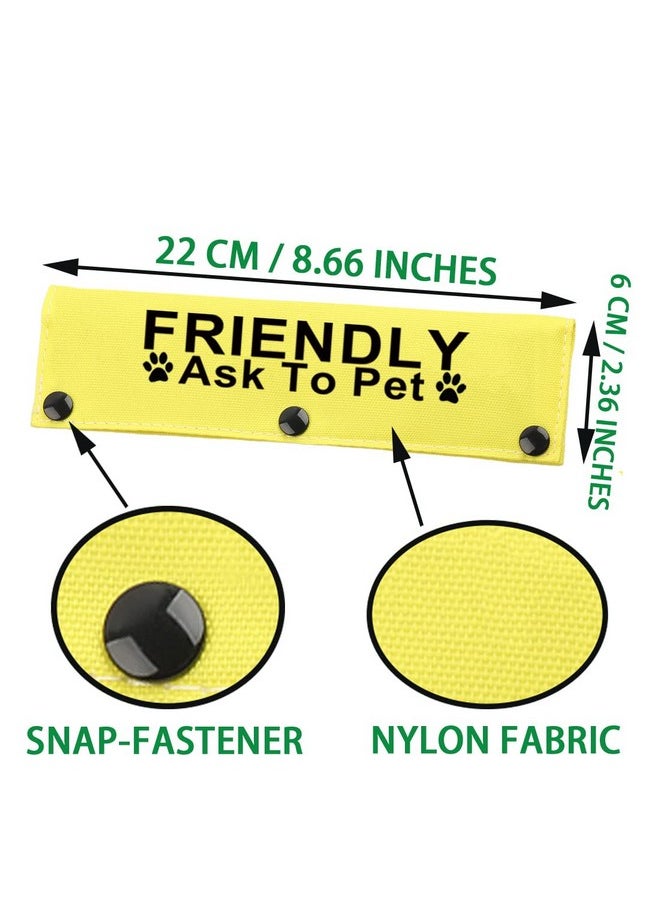 JXGZSO JXGZSO Not Friendly Ask to Pet Dog Lead Give Me Space Dog Leash Wrap Rescue Dog Lead Cover (FRIENDLY A to P DLS)  - Image 3