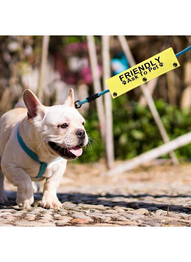 JXGZSO JXGZSO Not Friendly Ask to Pet Dog Lead Give Me Space Dog Leash Wrap Rescue Dog Lead Cover (FRIENDLY A to P DLS)  - Image 4