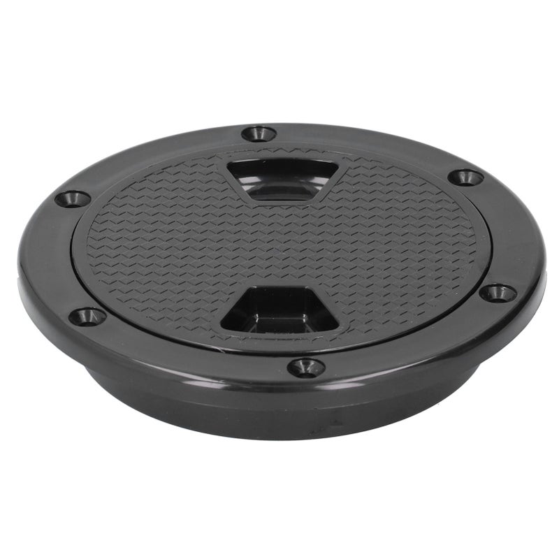 4in Boat Deck Plate ABS Round AntiUV Inspection Hatch Cover Marine Accessory Black - Image 5