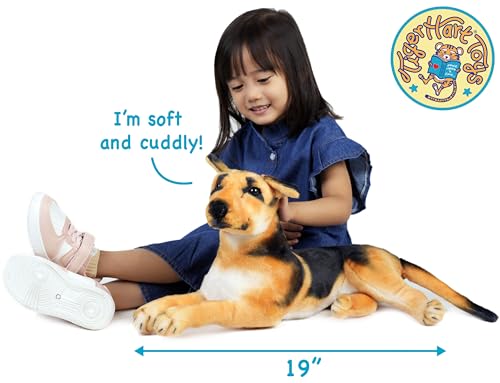 TigerHart Hero The German Shepherd - 19 Inch Stuffed Animal Plush Dog - Image 2