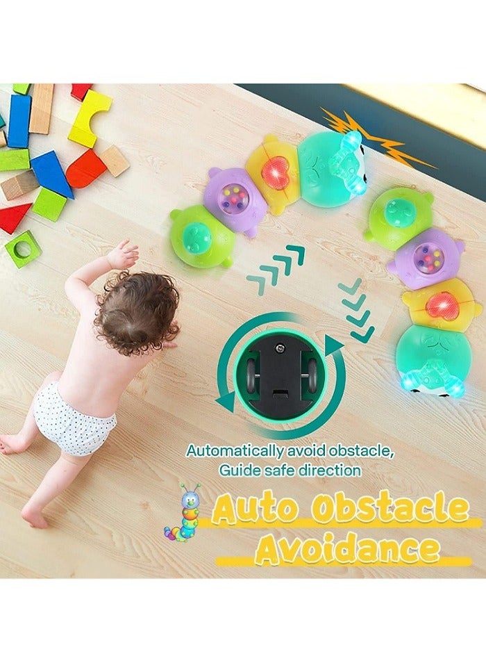 Baby Toys 0-6 Months, Crawling Caterpillar Tummy Time Toy with Magnetic Suction Music Light up, Sensory Learning Infant Toy for 6-12 Month Newborn Toddler 1 Year Old Girl Boy Baby Gifts  - Image 5