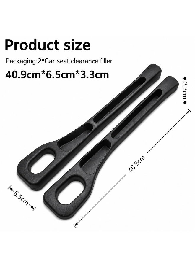 FIRST PRO 2 Pack Car Seat Gap Filler Organizer Universal Storage Pocket with EVA Gap Stopper for Phone, Keys, Wallet and Small Accessories Compatible with Cars, SUVs and Trucks, Black - Image 2
