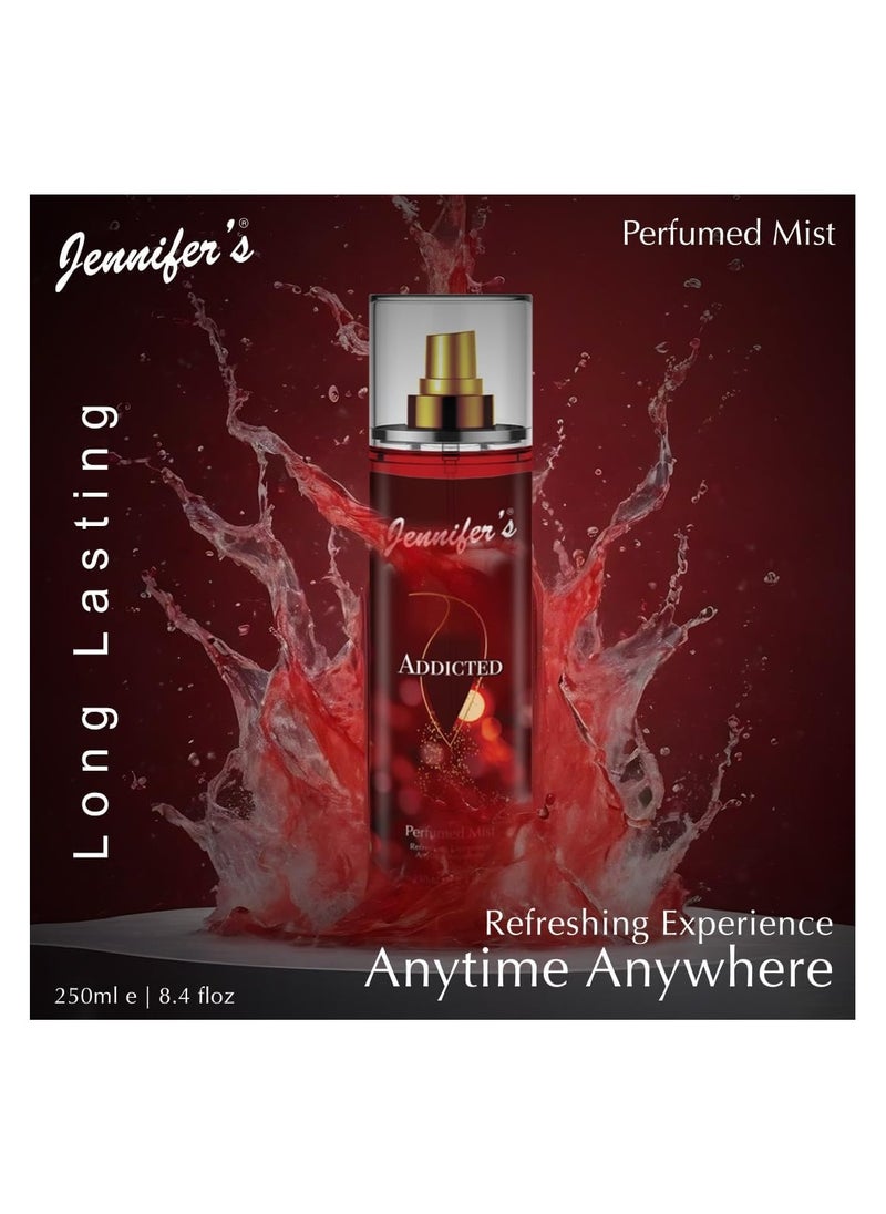 Jennifer's Jennifer's Addicted Perfumed Mist 250 ML - Refreshing Experience Anytime, Anywhere  - Image 4
