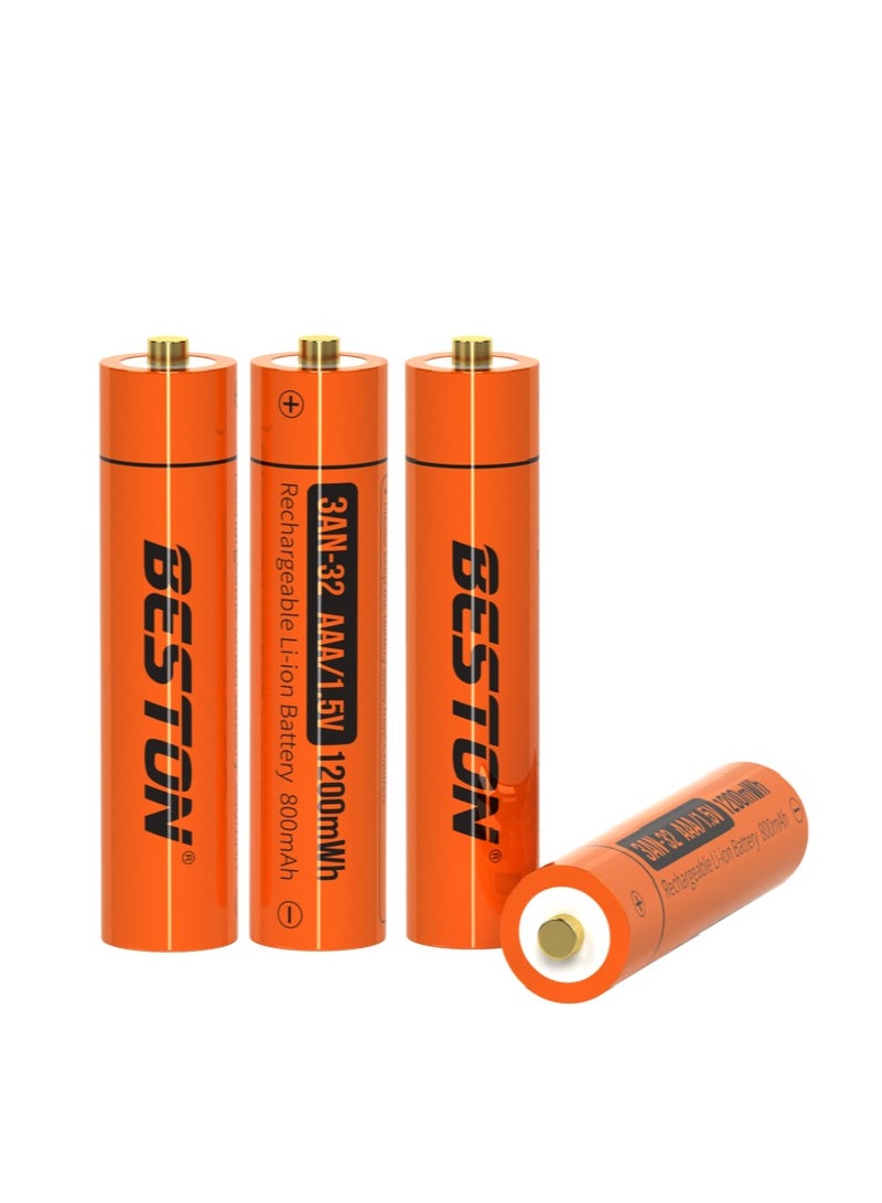بيستون بطاريات Beston AAA 1.5V قابلة لإعادة الشحن 1200 ميجاوات في الساعة - عبوة من 4 بطاريات - Image 2