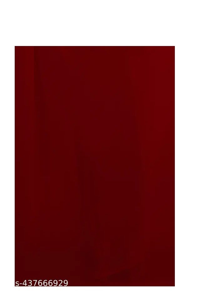 Accessorize Kingdom Women's Plain Pure Georgette Saree With Unstitched Blouse Piece  - Image 5