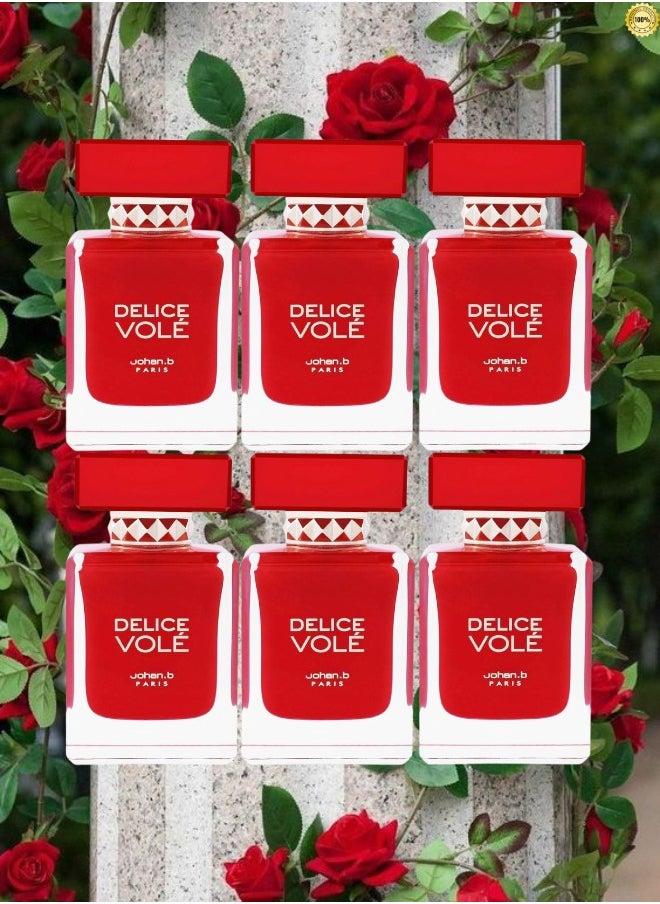 Johan.B Paris 6 Pieces Delice Vole Johan B Paris Perfume EDP 85ML  - Image 1