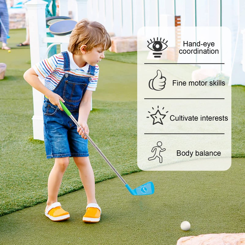 Liberry Toddler Golf Set, Retractable Toy Golf Clubs for Kids Ages 2 3 4 5, Indoor and Outdoor Sports Games Christmas Birthday Gift for Boys Girls - Image 3