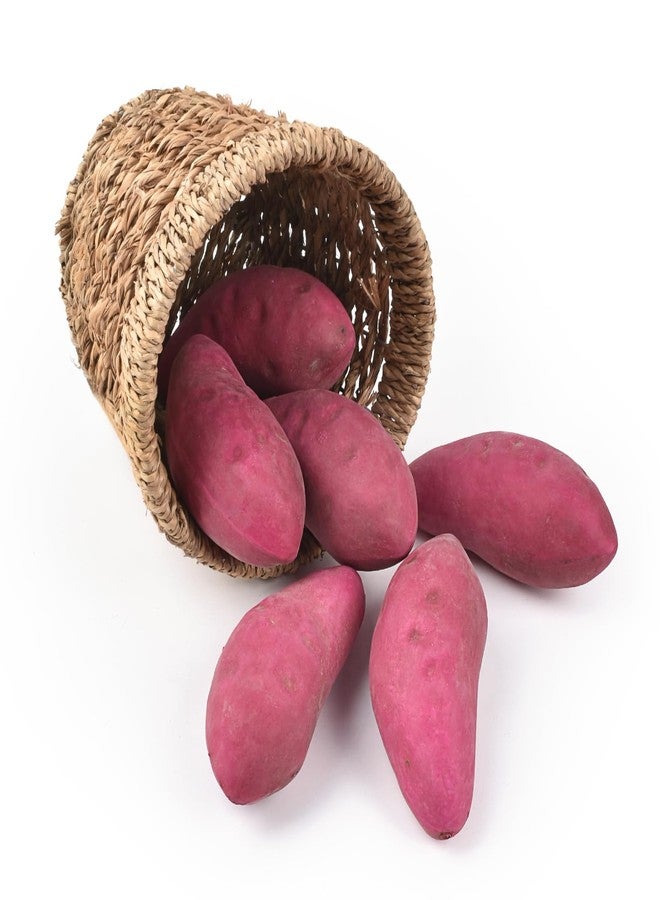 Luckforest Artificial Sweet Potatoes, 6 Pcs Simulation Sweet Potatoes Lifelike Foam Sweet Potatoes for Home Kitchen Party Tabletop Decorations Sample Display Photography Props - Image 1