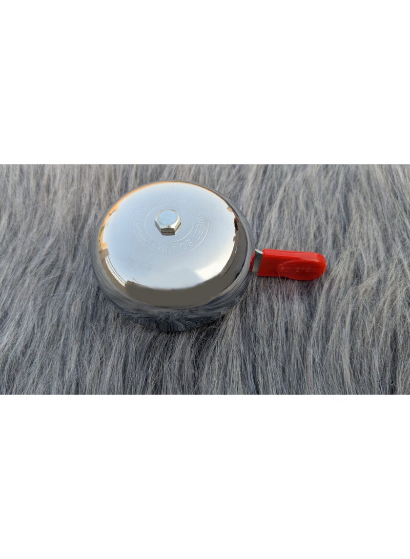 جرس دراجة هوائية معدني كلاسيكي | صوت قوي وواضح للتنبيه | سهل التركيب على المقود | حجم كبير - Image 5