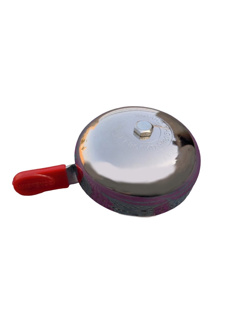 جرس دراجة هوائية معدني كلاسيكي | صوت قوي وواضح للتنبيه | سهل التركيب على المقود | حجم كبير - Image 2